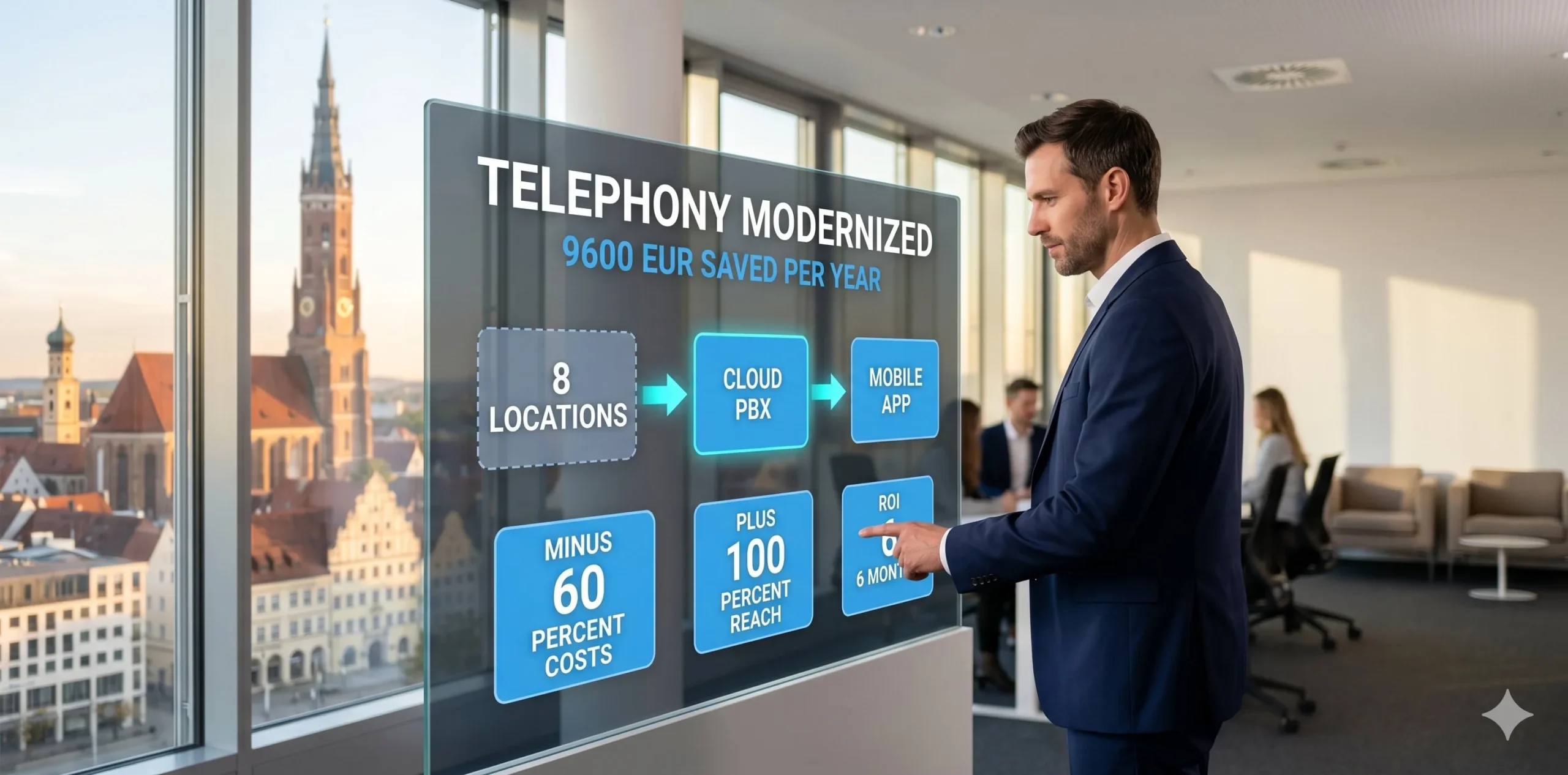 Case Study Newmountains.IT — Handwerksbetrieb mit 25 Mitarbeitern spart 9.600 Euro pro Jahr durch Migration auf Cloud-Telefonanlage