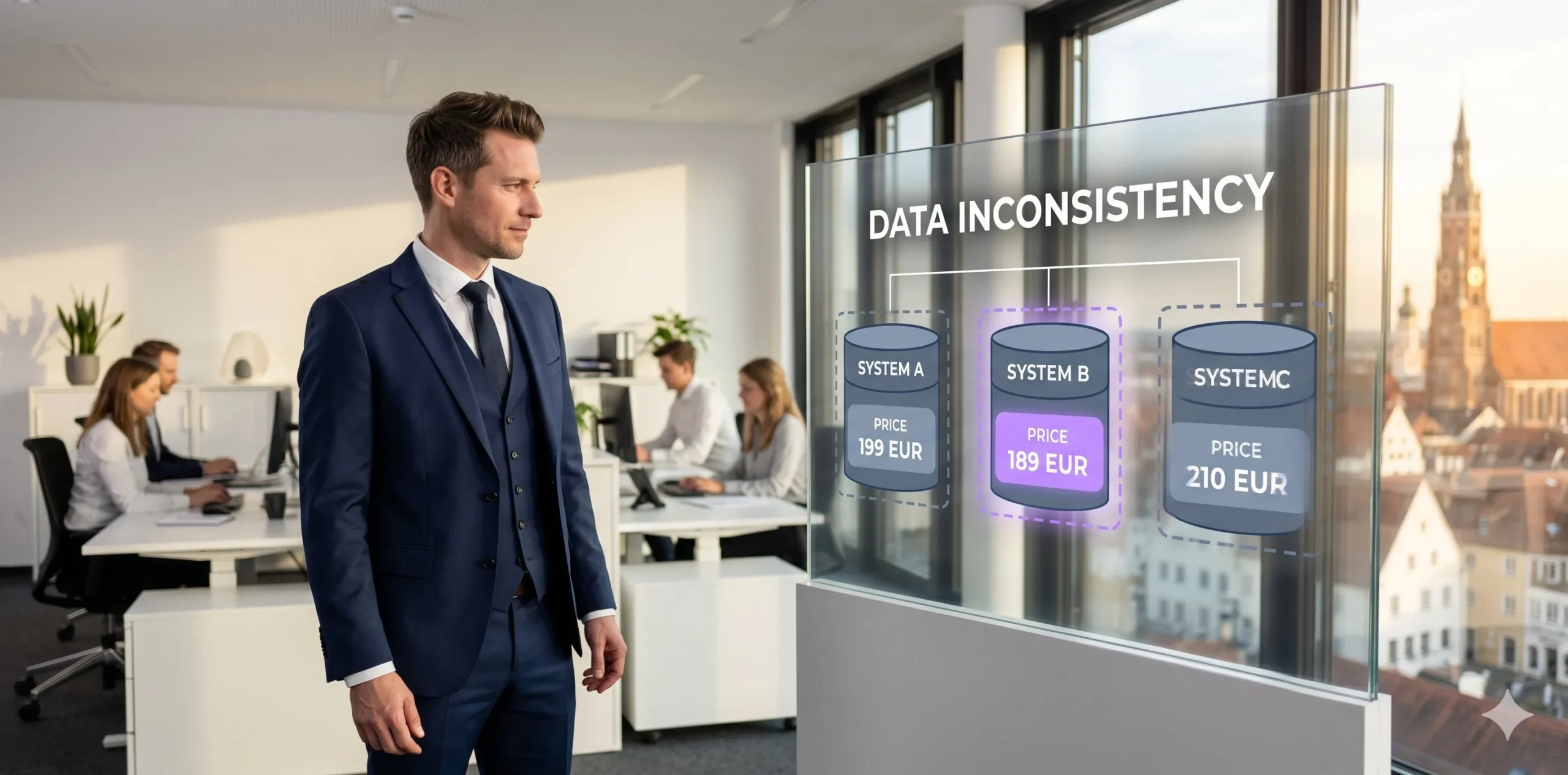 Datenfehler inkonsistente Systeme Newmountains.IT Datenfehler durch inkonsistente Systeme — Newmountains.IT vermeidet Datenchaos durch automatisierte Schnittstellen und zentrale Datenhaltung