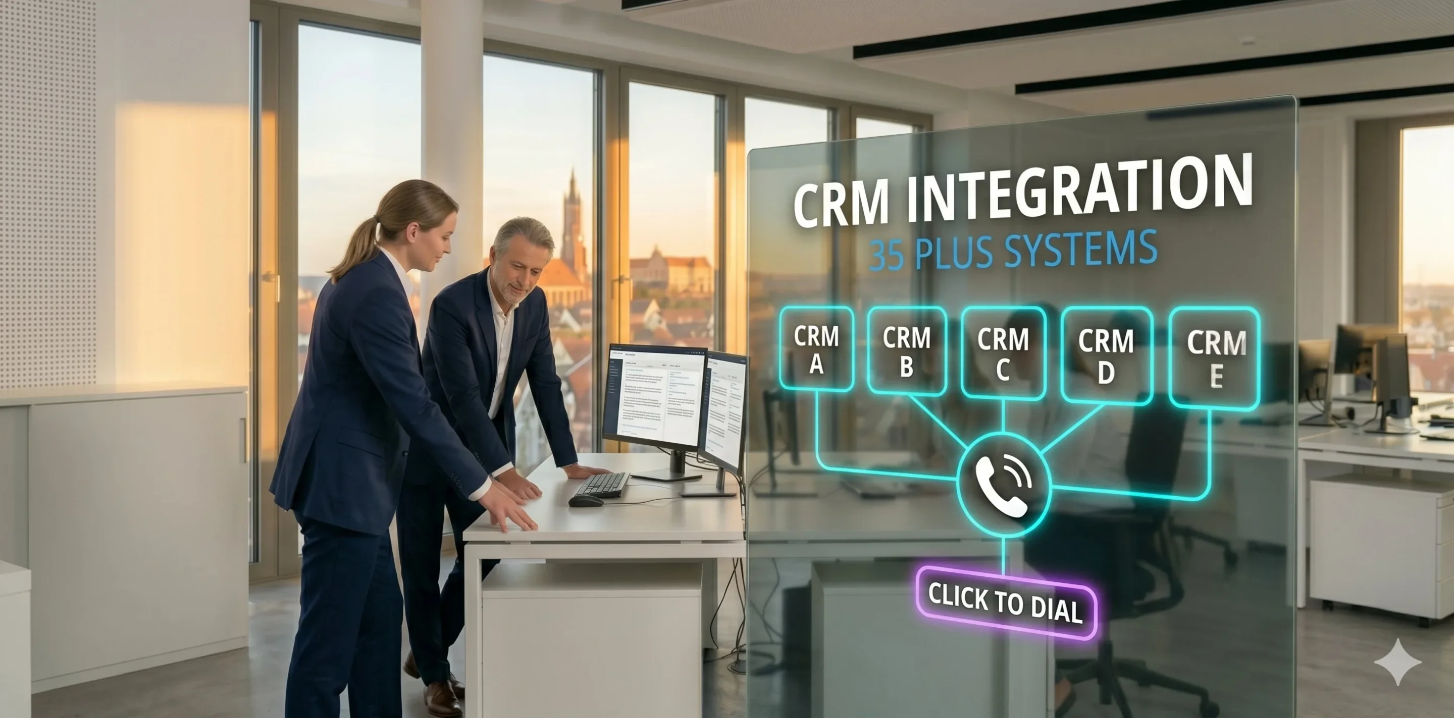 Sipgate CRM-Integration mit Salesforce HubSpot Zoho Dynamics 365 und Pipedrive — Click-to-Dial und automatische Protokollierung
