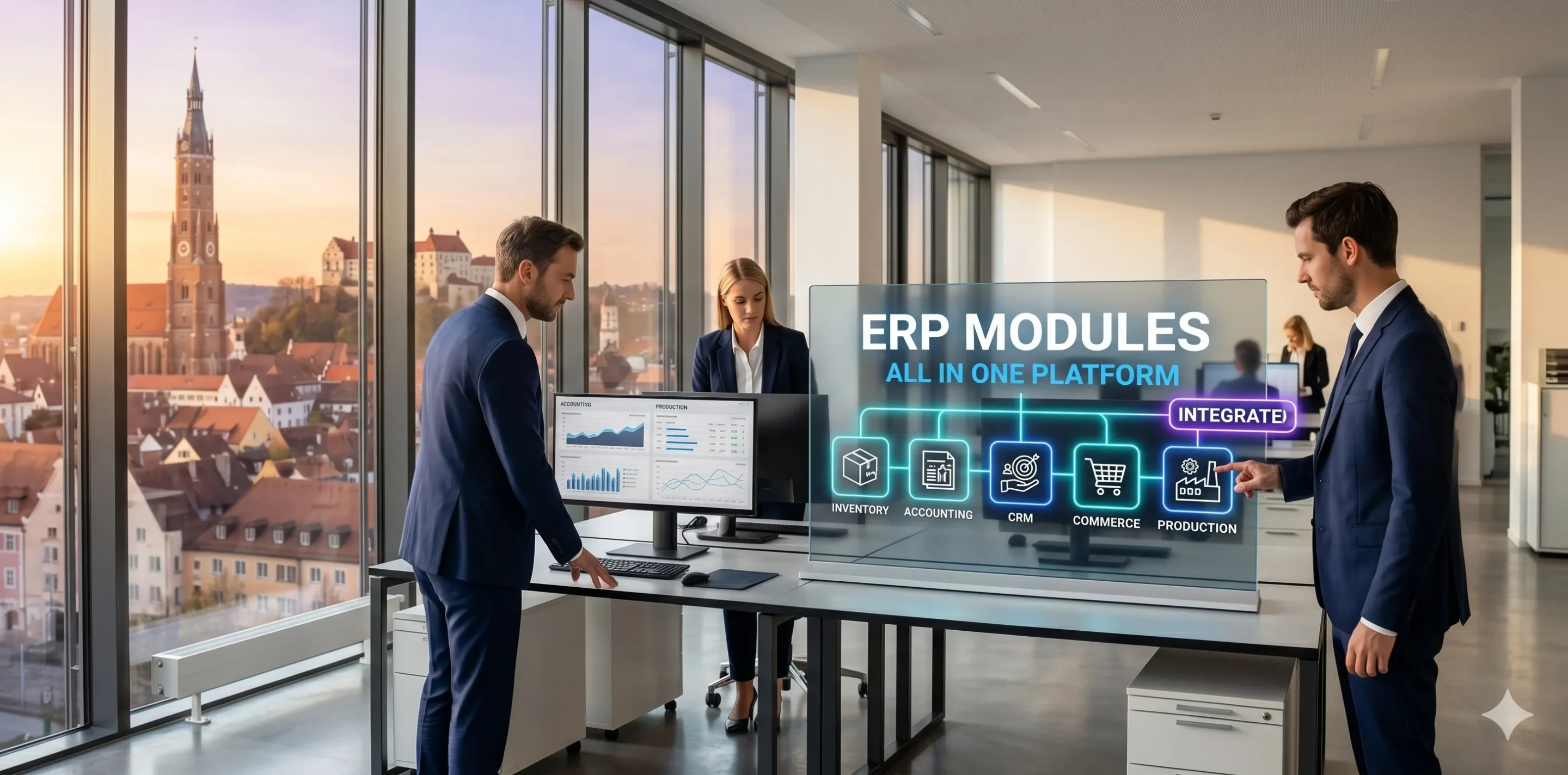 Vario Cloud Module mit Warenwirtschaft FiBu CRM E-Commerce-Anbindung und Produktionsplanung für KMU