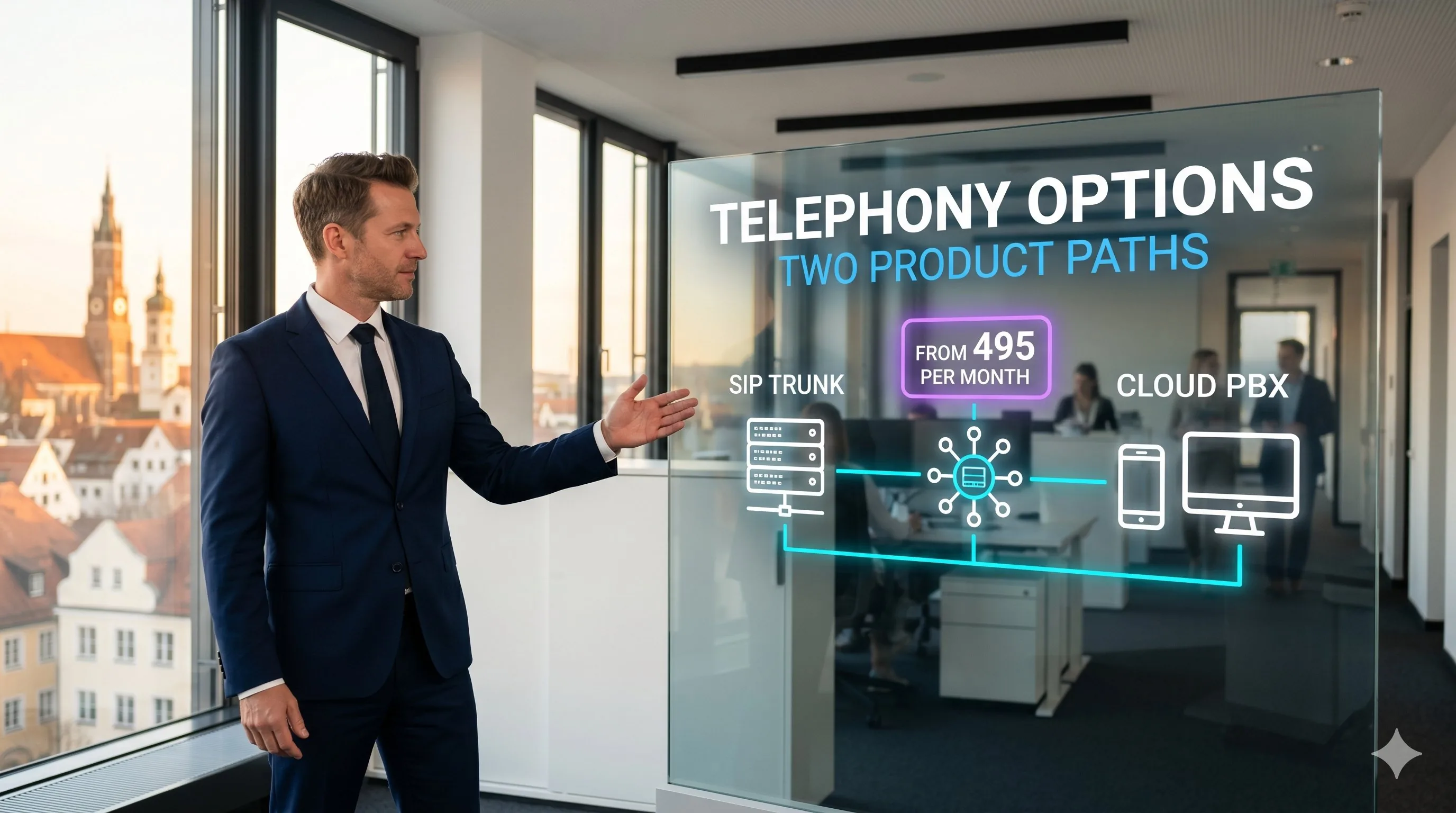 easybell für Unternehmen — SIP-Trunks und Cloud-PBX-Tarife für KMU ab 1,95 Euro pro Monat