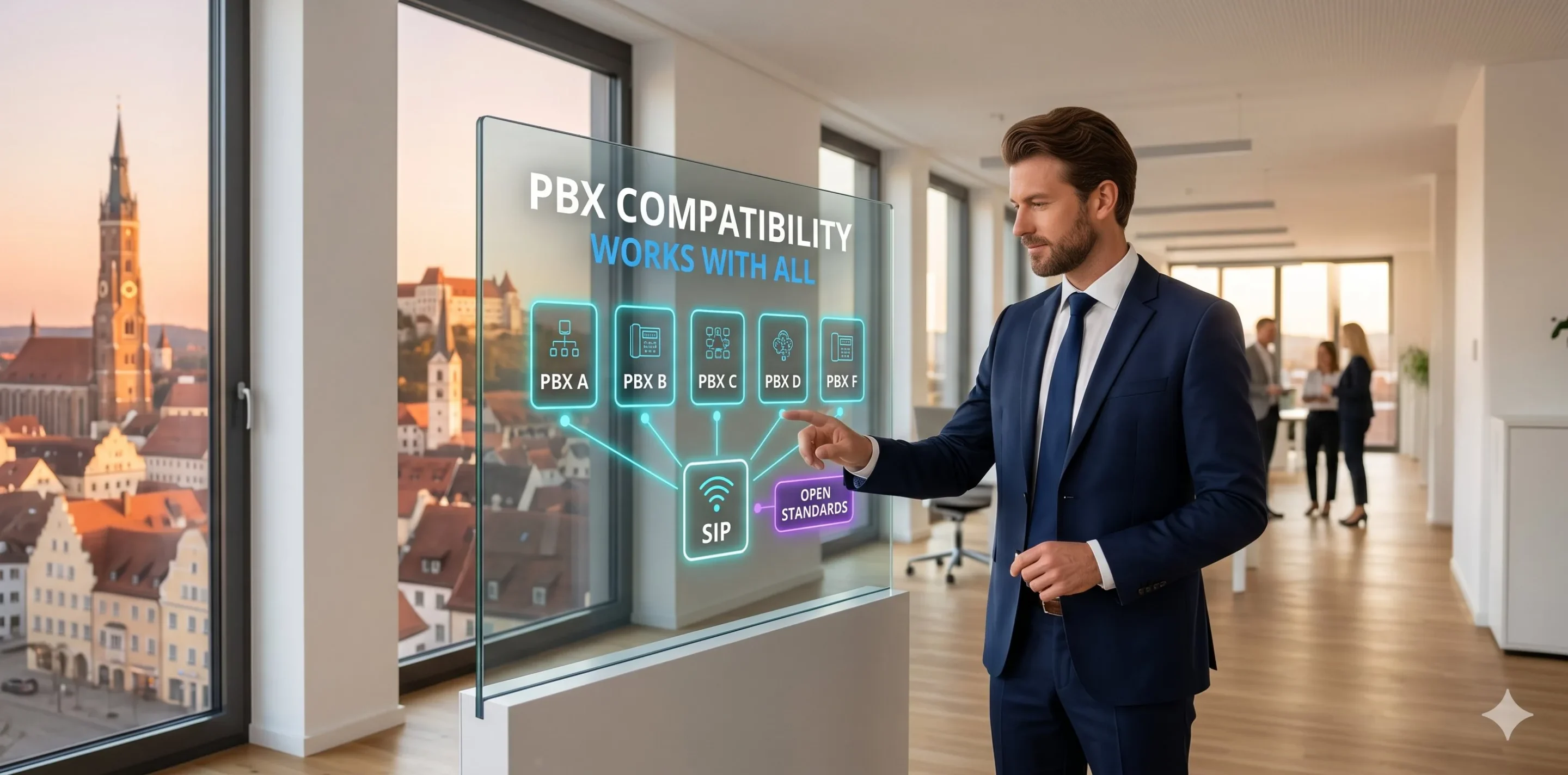 easybell SIP-Trunk kompatibel mit 3CX Asterisk Starface Auerswald Innovaphone und Microsoft Teams Direct Routing