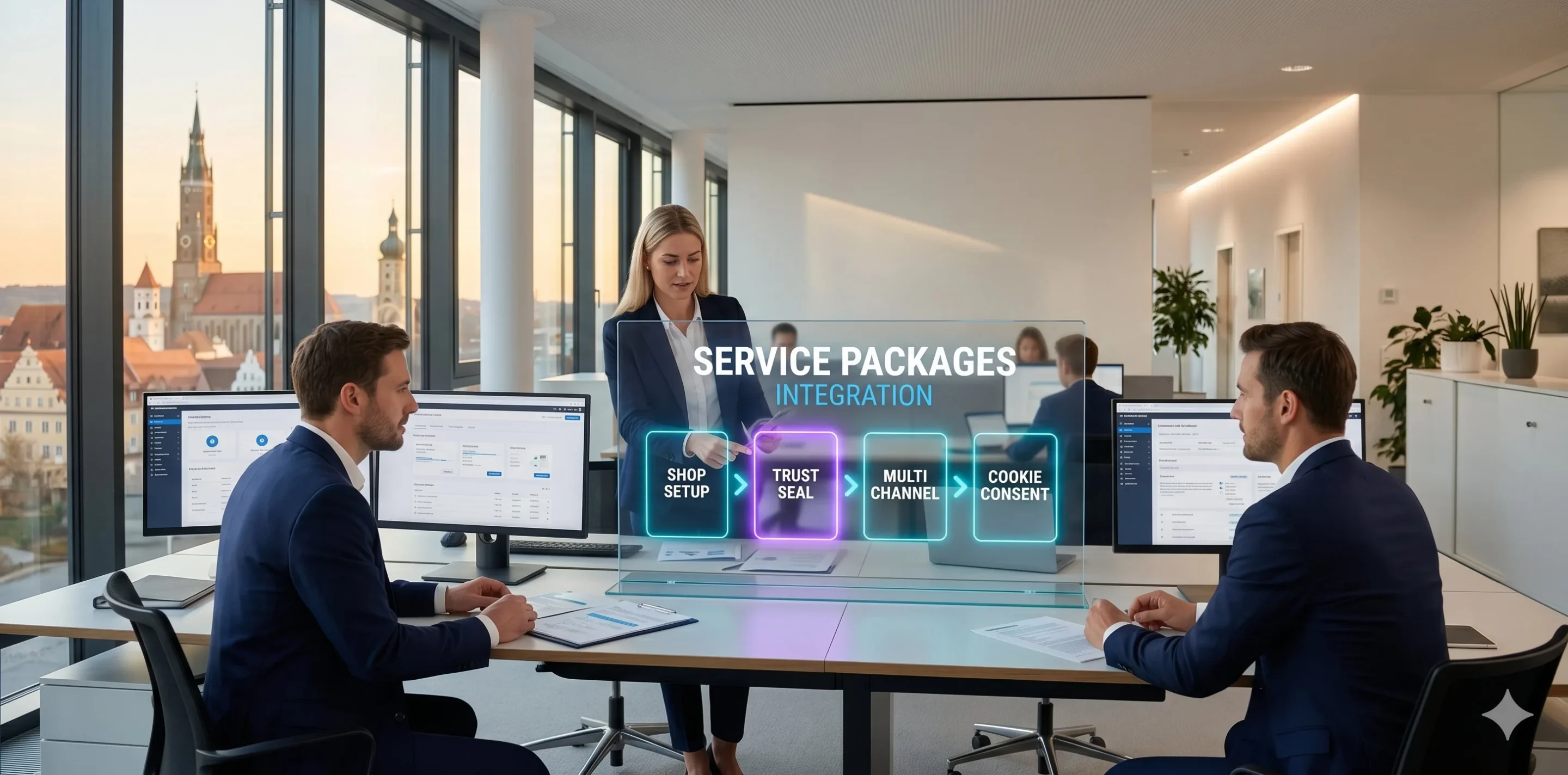 Newmountains.IT Händlerbund Service-Pakete mit Rechtstexte-Integration Käufersiegel-Setup Multi-Channel und Cookie-Consent